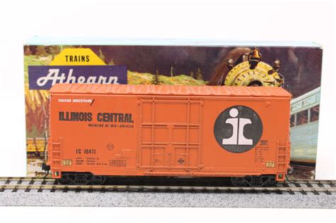 illinois central ho scale ahearn box car 12032 steel|HO Scale Athearn 1962 Illinois Central 40' Hi.